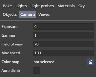 Camera tab