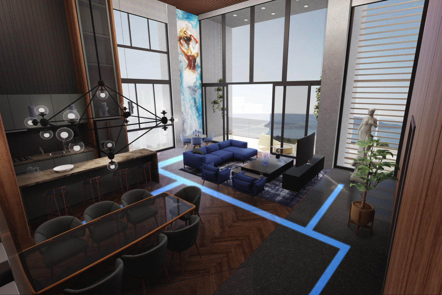 Shapespark 3D tour from 3D model